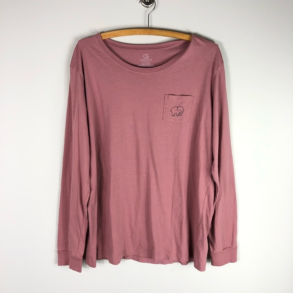ivory ella Tops - Ivory Ella Long Sleeve Dusty Rose Pink Tee T Shirt